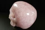 Realistic, Brazilian Rose Quartz Crystal Skull #378756-3
